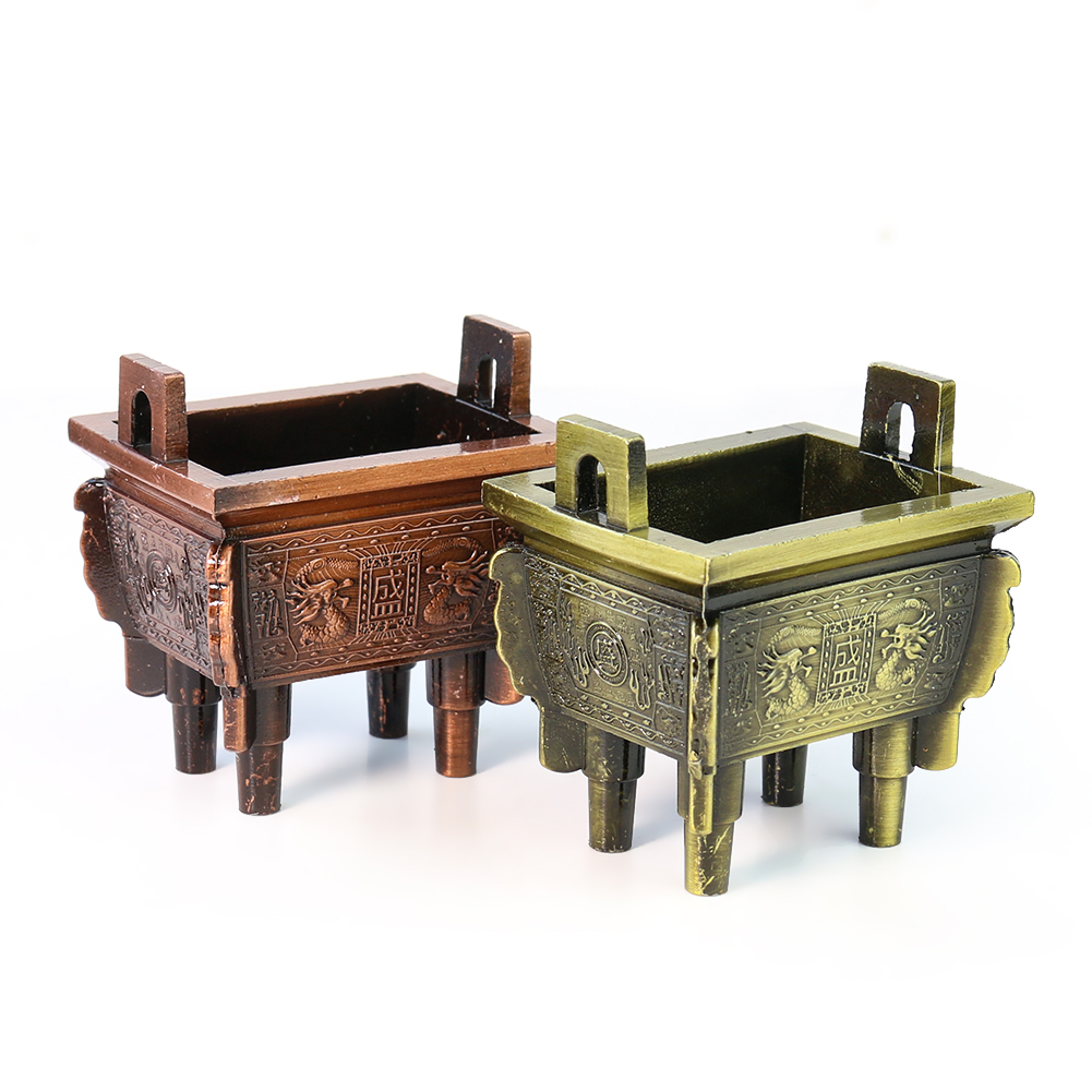 Zen Candle Supplies - Portacandele treppiede quadrato in lega posacenere