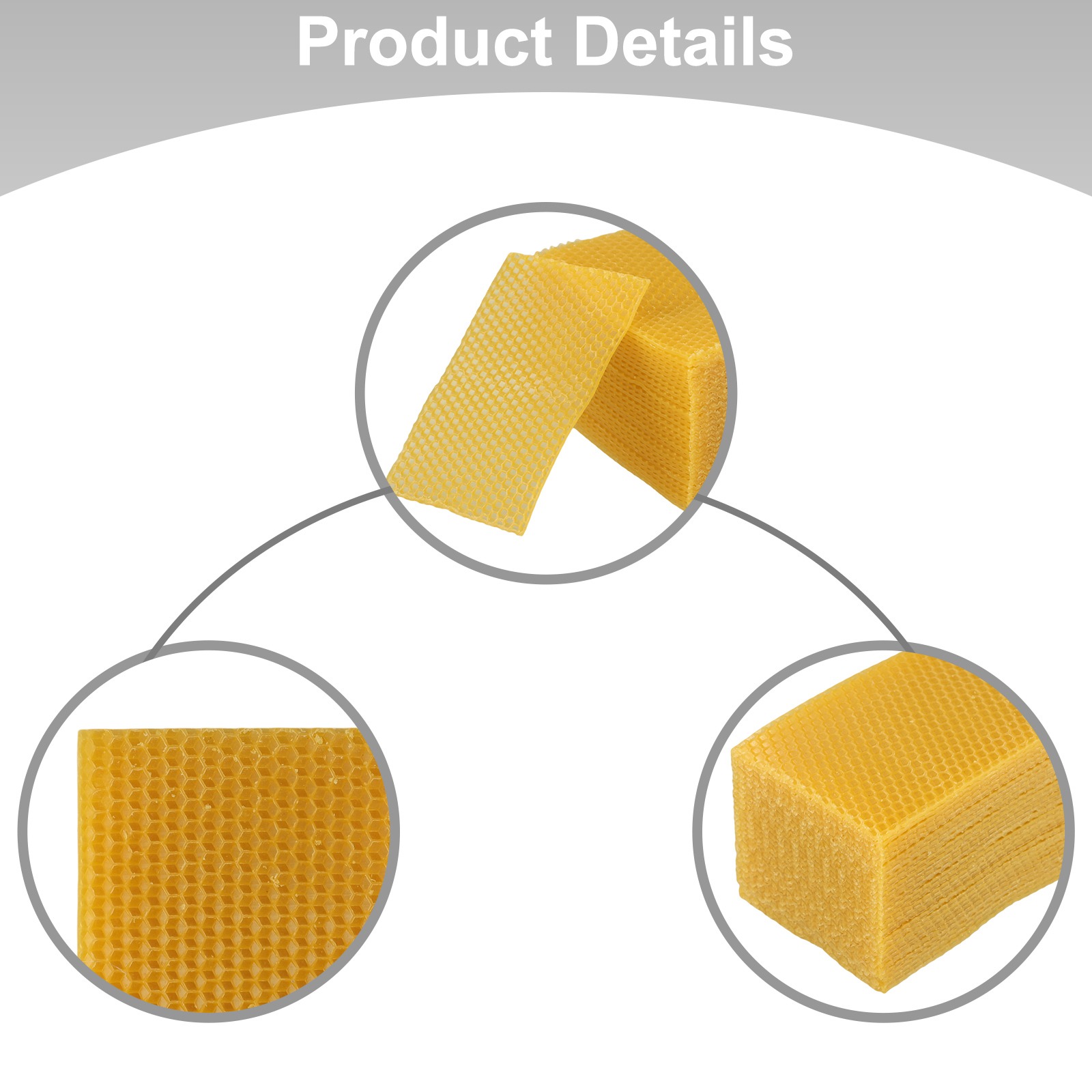 Candle Supplies Beeswax - Fogli di Cera d'Api per Fondamenta
