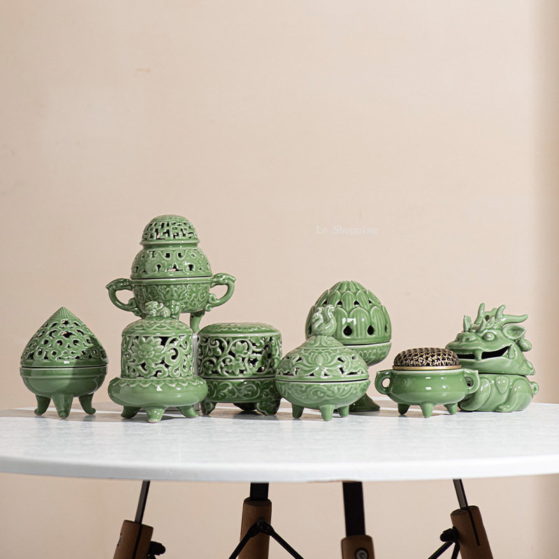Zen Candle Supplies - Bruciatore di Incenso in Ceramica Stile