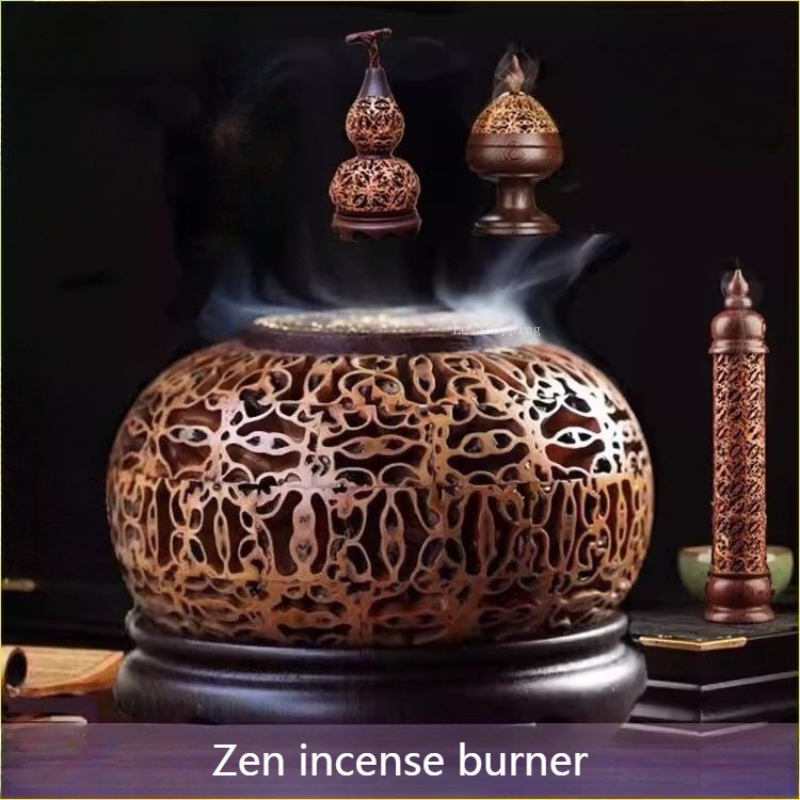Zen Candle Supplies - Bruciatore di incenso in legno cavo
