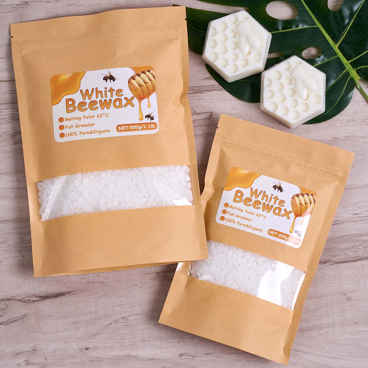 1000g Cera d'api bianca Candel - Candle Supplies Beeswax recensione e prezzo